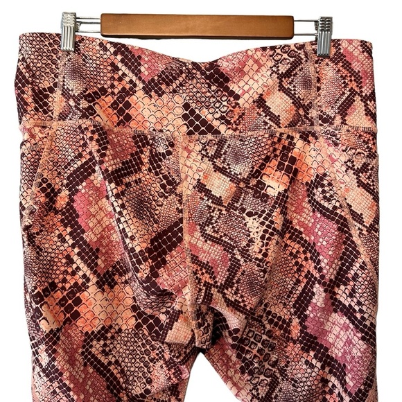 Old Navy Active Elevate 7/8 High Waist Pocket Legging Women’s 2X Reptile Pink - Picture 6 of 8